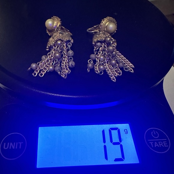 Vintage Tassel Clip Earrings - Picture 12 of 12
